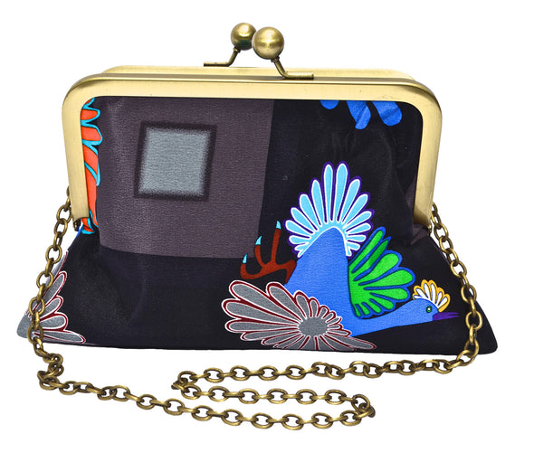 Night Migration Small Clutch with Chain by Aoudla Pudlat